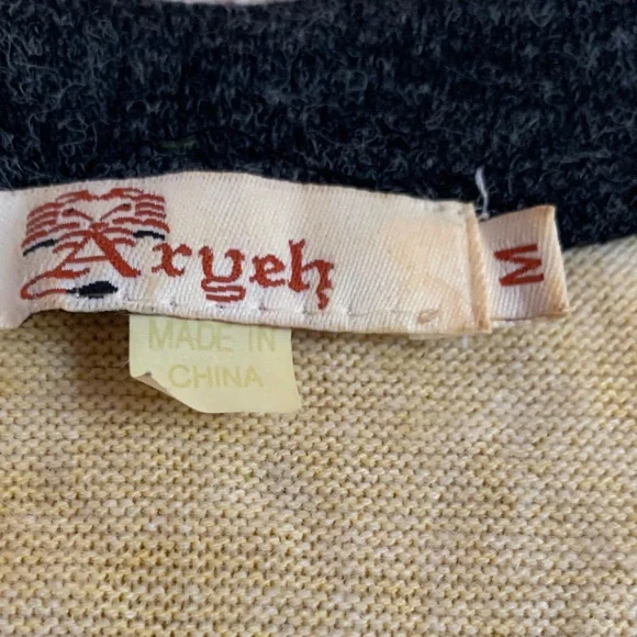 Aryeh Mustard and Charcoal Floral Long Sleeve Dress - Picture 2 of 6